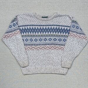 Northern Reflections Multicolor Patterned Grandma Sweater